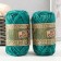Yarn "Golden Jute fiber" 100% jut 50m/50g set 2pcs (green)