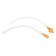 Nasal aspirator with a diverted pipe "Owl", beige color