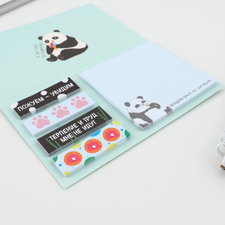 Book of stickers "Panda", 5 blocks, 30 sheets.-3