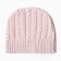 Knitted set (jumper, trousers, hat), pink color, height 68 cm