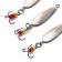 Vertical "Yaman" leaflet with a tee, size 25 mm, 2.2 g, color nickel