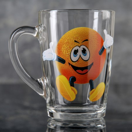 Glass “Frutis” glass, 300 ml, mix drawing