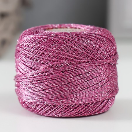 Yarn "Camelia" 70% polyester, 30% lurers 190m/20g (425 phlox)