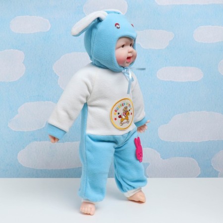 Funny doll in a hood 55cm, mix-10
