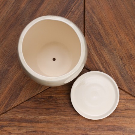 Set of pots 3 pcs. "Spring" white 15 l/ 5.5 l/ 1.5 l-3