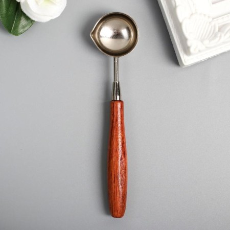 Spoon for melting waxy metal, tree 11 g 12x2.8 cm