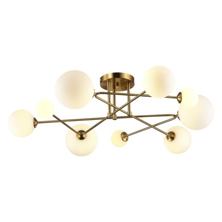 Ceiling EVOLUCE lamp. Sle2211-302-09. Fantini. 9x5 W, G9, 4000K, 100x100x25 cm, brass color