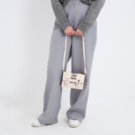 Bag Women's Messoriner, white color 18.5*13*8 cm-9