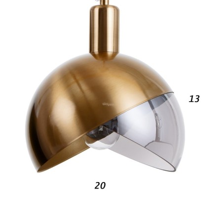 Lamp Bayerlux 1758/1GD E14 40W black and gold 20x20x24 cm-3