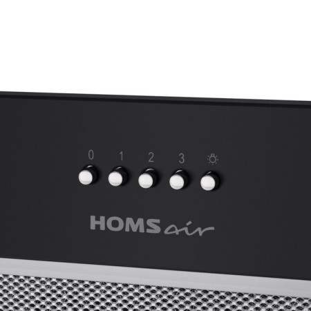 Hax Homsair Camelia Power 60, built -in, 850 m3/h, 3 speeds, 60 cm, black-8