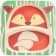 A set of children's dishes "Fox", from bamboo, 5 items: plate, bowl, glass, cutlery