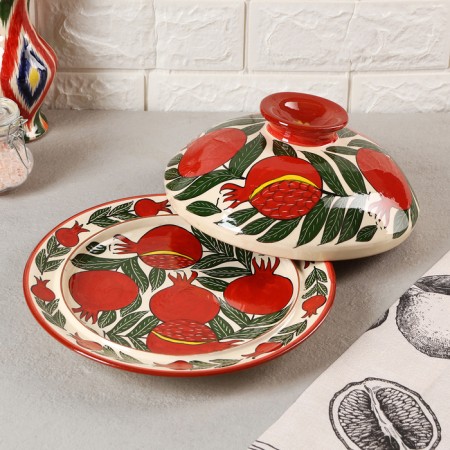 Pancake Rishtan Ceramics "Grenates", 26 cm-1