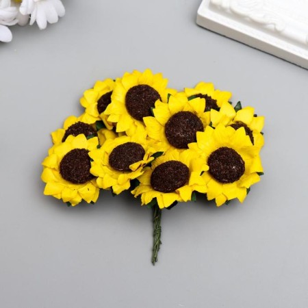 Flowers for decorating "sunflower" 1 bouquet = 10 colors 7x3x3 cm-1