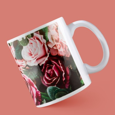 Ceramic mug "Alexander. Flowers ", 320 ml, colorful color-2