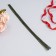 Floristic wire in a green braid paper braid, length 40 cm, 0.55 mm, set 30 pcs