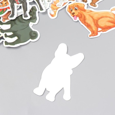 Stickers for "Dog" Creativity Set 50 pcs 4x8 cm-2