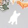 Stickers for "Dog" Creativity Set 50 pcs 4x8 cm