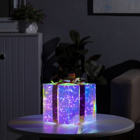 LED figure "Gift" 16 × 16 × 16 cm, plastic, 220 V, glow of white