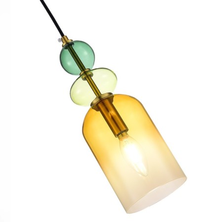 STL LUCE Sus. SL2000.213.01. GEA. 1x40 W, E14, 11x11x40 cm, golden color-4