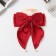 Hair hairpin "Julia" double bow, 18x15 cm, red