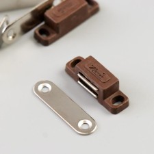 Magnetic lock (set 4 pcs) brown 3x1 cm