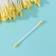 Cotton sticks yellow 100 pcs in p/floor package