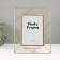 Photo frame Metal in 1 photo 13x18 cm "Loft. Triangles" gold 20.5x1x25 cm