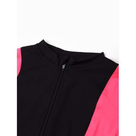 Female jumpsuit with Minaku zipper, black color, rr 48-1