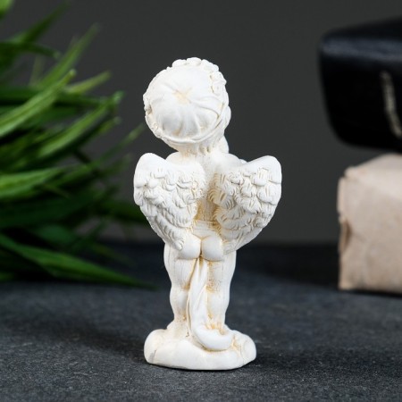 Figure "Angel with a bear stands" gilding, 9x4x3cm-2
