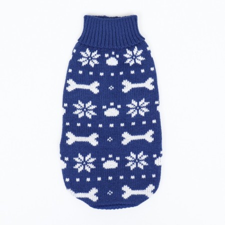 Sweater "Bones-snow", size 10 (DS 23-26, OG 28-35, Osh 18-22 cm), blue-5
