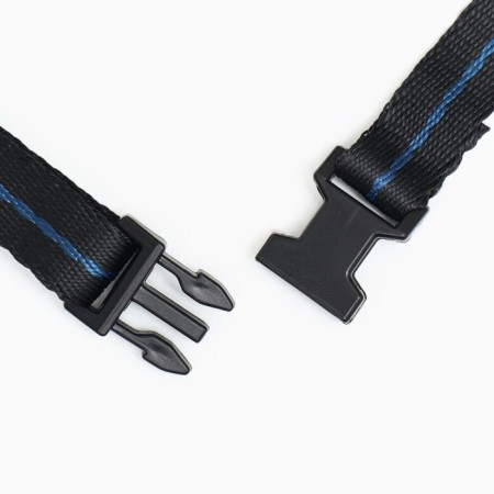 Dog muzzle No. 1 with a tripartite strap, rubber, DN 6 cm, ohm 22 cm, black-4