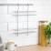 Railing shelf is straight, 2-tier, 38 × 26.5 × 11.5 cm, d = 25 mm, chromium color