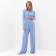 Female set (longshit, trousers) minku: Home Collection Blue Color, Rr. 46