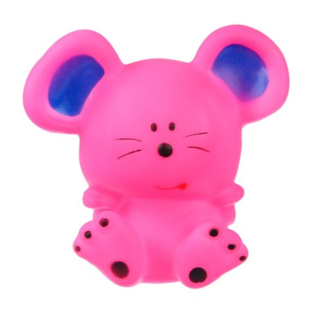 Rubber toy for the bath "Mouse", 9 cm, with a squeak, color mix, crumb I-4