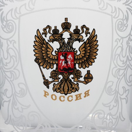 Set of glass glasses "Russia", 250 ml, 6 pcs-2