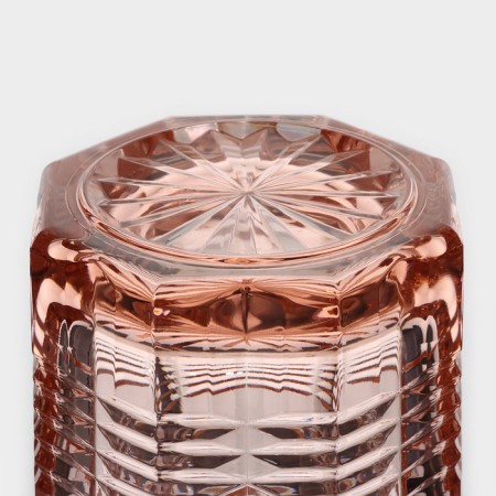 High glass glass "Dallas", 380 ml, pink color-2