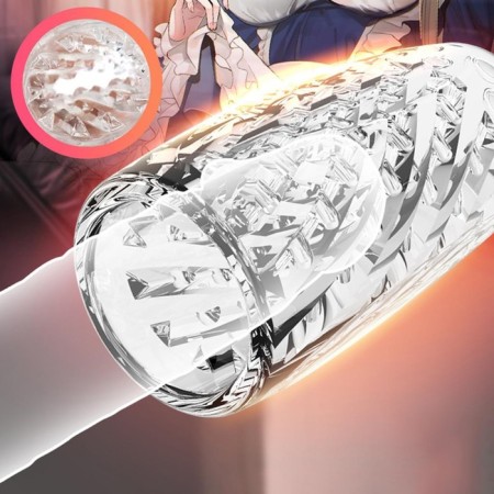 Masturbator Oka-Khpoki Yoni No. 8, gel, reusable, through, transparent-3