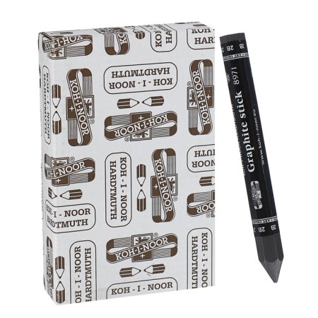 Whole pencil 10.5 mm Koh-I-Noor 8971 2B, thickened, l = 115 mm
