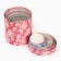 A set of round boxes 10 in 1, gift packaging, “floral tenderness”, 10 x 10 - 23.5 x 23.5 cm