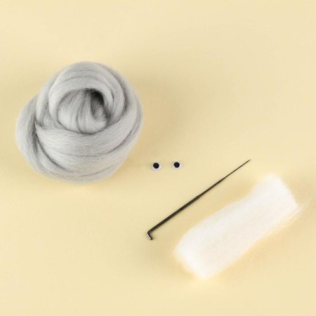 Set for creativity. Wool toy "cat"-3