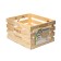 Box for vegetables and fruits, 40 × 33 × 23 cm, wooden, Greengo