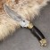 Caucasian knife "Jaguar" with scabbard, guard - brass, steel - 65x13, handle - grab