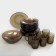 Elica table service, 19 items, brown color