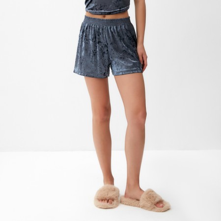 Women's shorts kaftan "velvet", 48-50, gray,-3