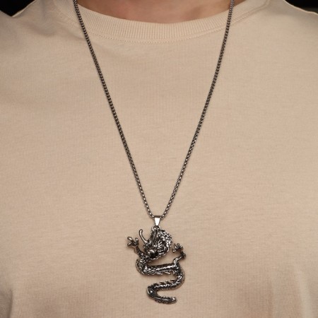Unisex "Dragon" Furious, color black silver, 60 cm-1