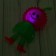 Ball "Flower", light, with a squeak, on an elastic band, Mix colors