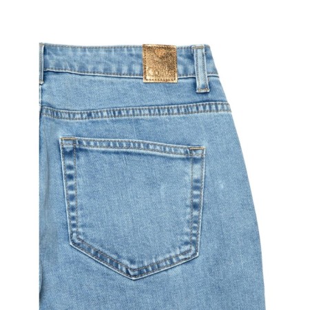 Women's jeans with a high landing CONTE Elegant Mom Fit, size M, color Acid Washed Blue-7