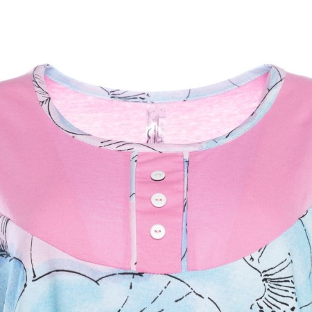 Night shirt female, blue color, size 56-6