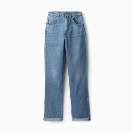 Pants women's jeans minku Selvedge Denim Blue color, pr 40-11