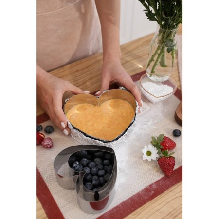 A set of baking forms and calculation "Heart", 14x16x5 cm, 3 pcs-8